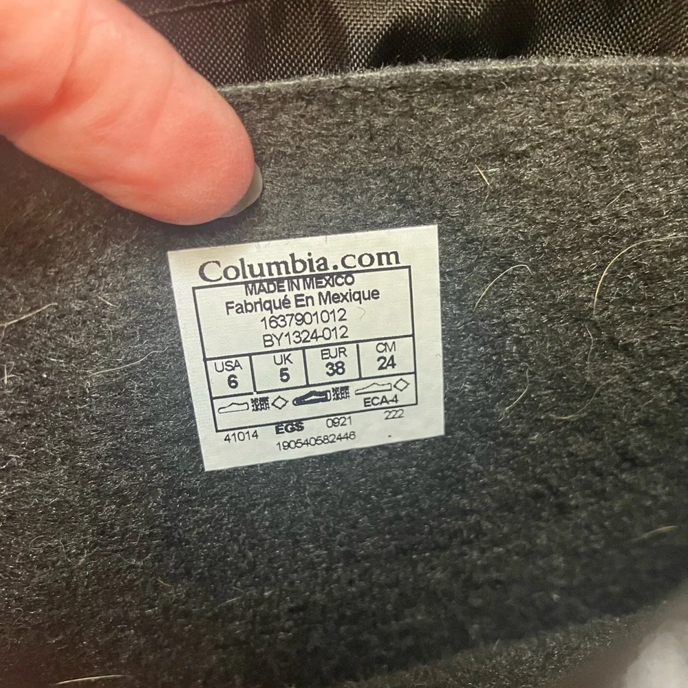 NWOT Columbia Black Insulated Waterproof Boots Men display picture 3